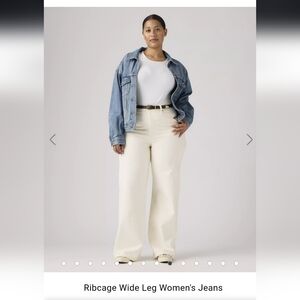 Levi's Ribcage Wide Leg Women's Jeans size 33 in Barely Freezing